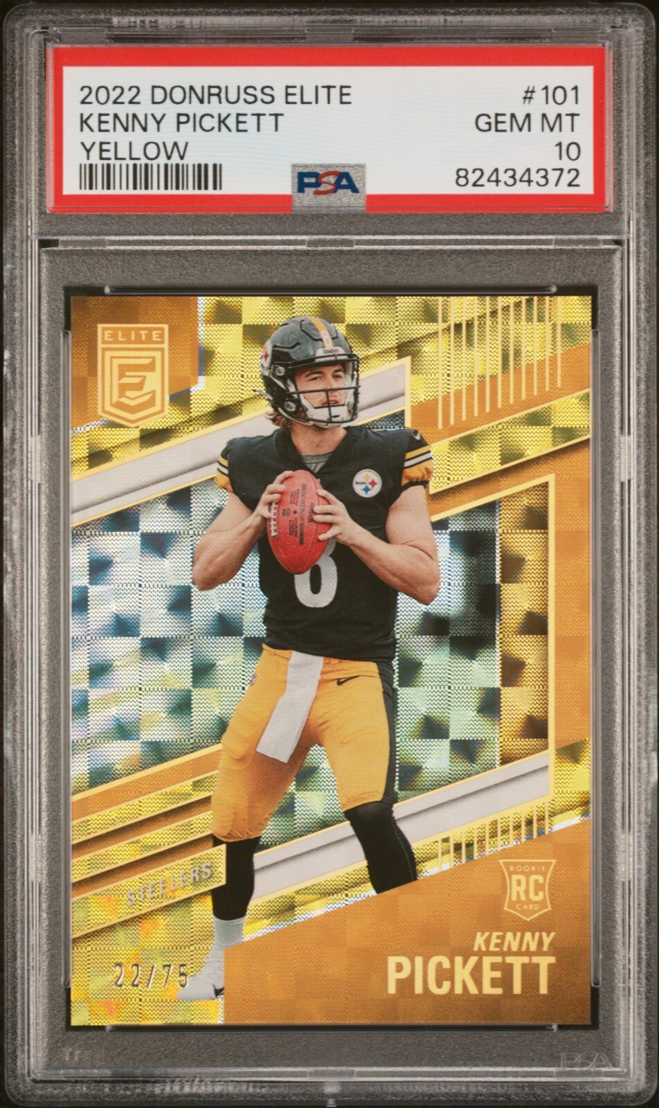 Kenny Pickett Panini Donruss Elite #101 Yellow