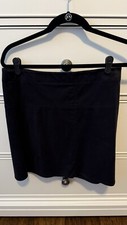 Black Suede Pencil Skirt