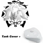 Unpainted White Fairing Kit W/Gas Tank Cover For Kawasaki Ninja ZX6R 2007-2008