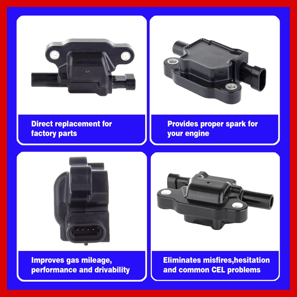 8PC UCA413 КАТУШКА ЗАЖИГАНИЯ для GMC SAVANA4500 6.0L V8 2009 2010 2011 - Изображение 3 из 4