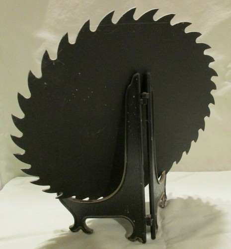Lama sega circolare 10" dipinta a mano scena fattoria innevata con supporto di Peggy Fowler - Foto 4 di 5