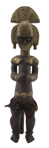 Gran Estatua Kota Guardián De Reliquias Bwete Espíritu Femenino Gabón 74cm 16628
