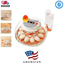 Egg Incubator with Temperature and Humidity Control, Automatic Egg Turner, Eg...
