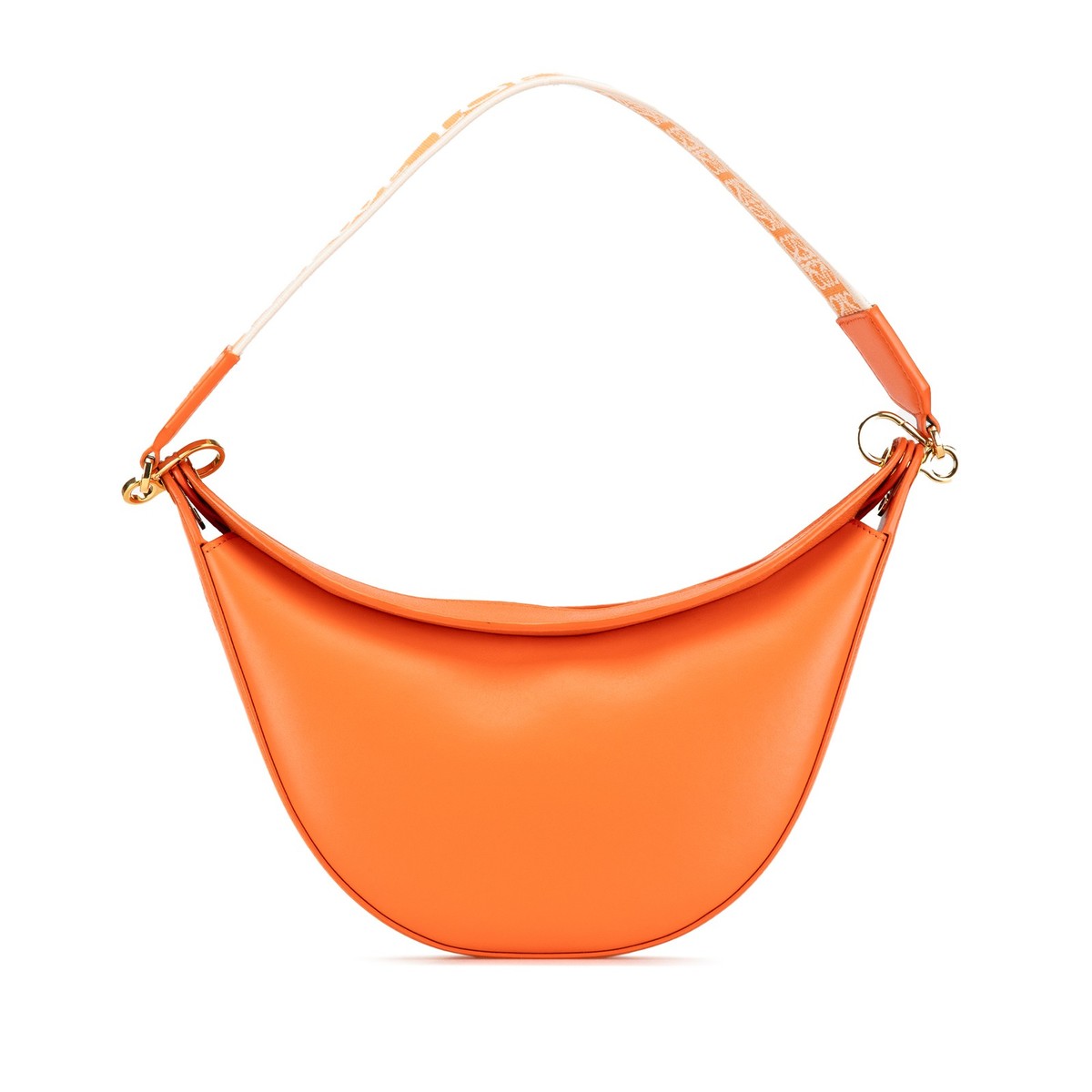 年末セール7千円off【ほぼ未使用】LOEWE ORO SMALL DUNAS LOEWE Small Leather Luna Hobo | Pre-Loved | Orange | Authenticated