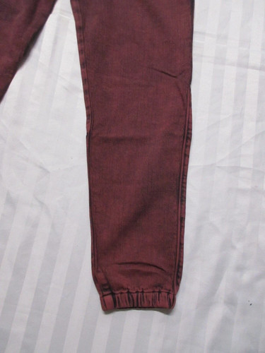 DIESEL JoggJeans Men's D-LAB-NE Deep Red Denim Sweat Jean Pant A03932-09E32-42M - Foto 3 di 18