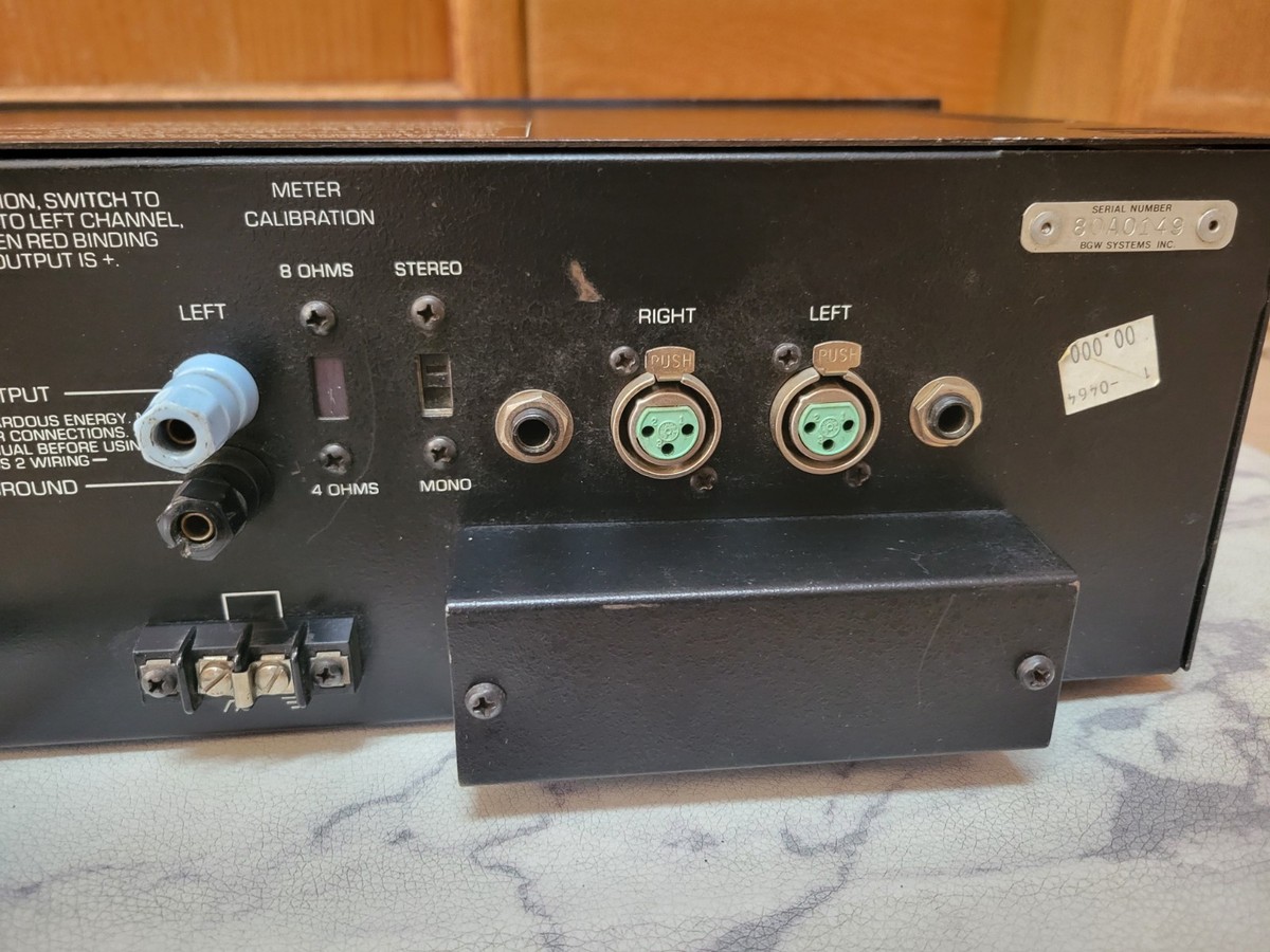BGW 250D Stereo Power Amplifier NON TESTED Selling For Repair or