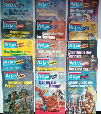 ATLAN-Der Held von Arkon - 269-283 durchgehend -Konvolut MOEWIG - 1. Auflage