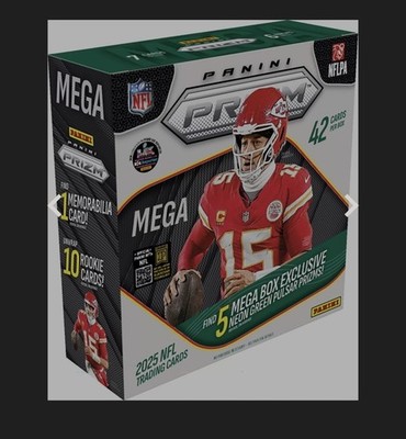 2025 Panini Prizm Football 42Ct. Mega Box | Factory Sealed 
