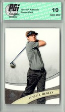Russell Henley 2014 SP Authentic #R7 Rookie Card PGI 10