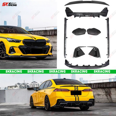 Fits BMW 5 Series G60M-sport i5M60 24+ Dry Twill Carbon Front Rear Lip Wing Kits