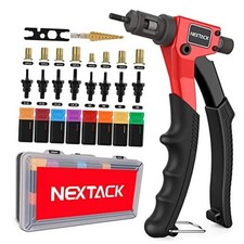 Rivet Nut Tool Kit with a Step 8-inch Single-handed Rivnut Tool Kit/80 Nutserts