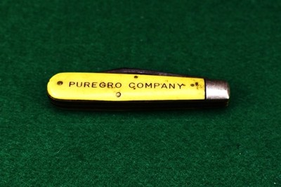 Vintage CASE XX Advertising Knife ''PUREGRO COMPANY'' logo