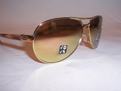 New Oakley Sunglasses FEEDBACK OO4079-37 GOLD/ROSE GOLD POLARIZED 59MM AUTHENTIC