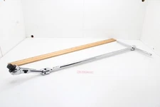 Rare Unbranded 18" Long 3/8" Drive T-Handle Flex Head Swivel Head Chrome Ratchet