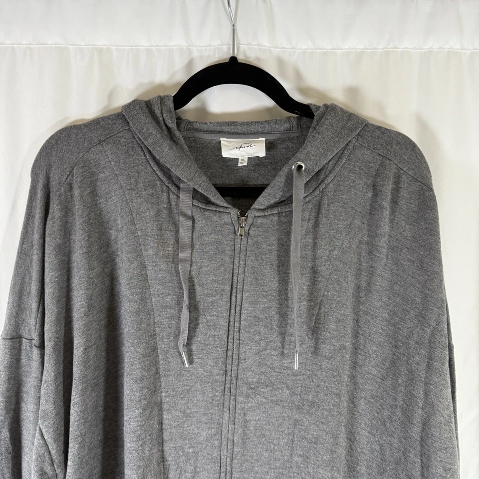 Sudadera con Capucha Soma Wknd Para Mujer XL Gris Cremallera Completa Bolsillos con Cordón Suave Foto 2 de 4