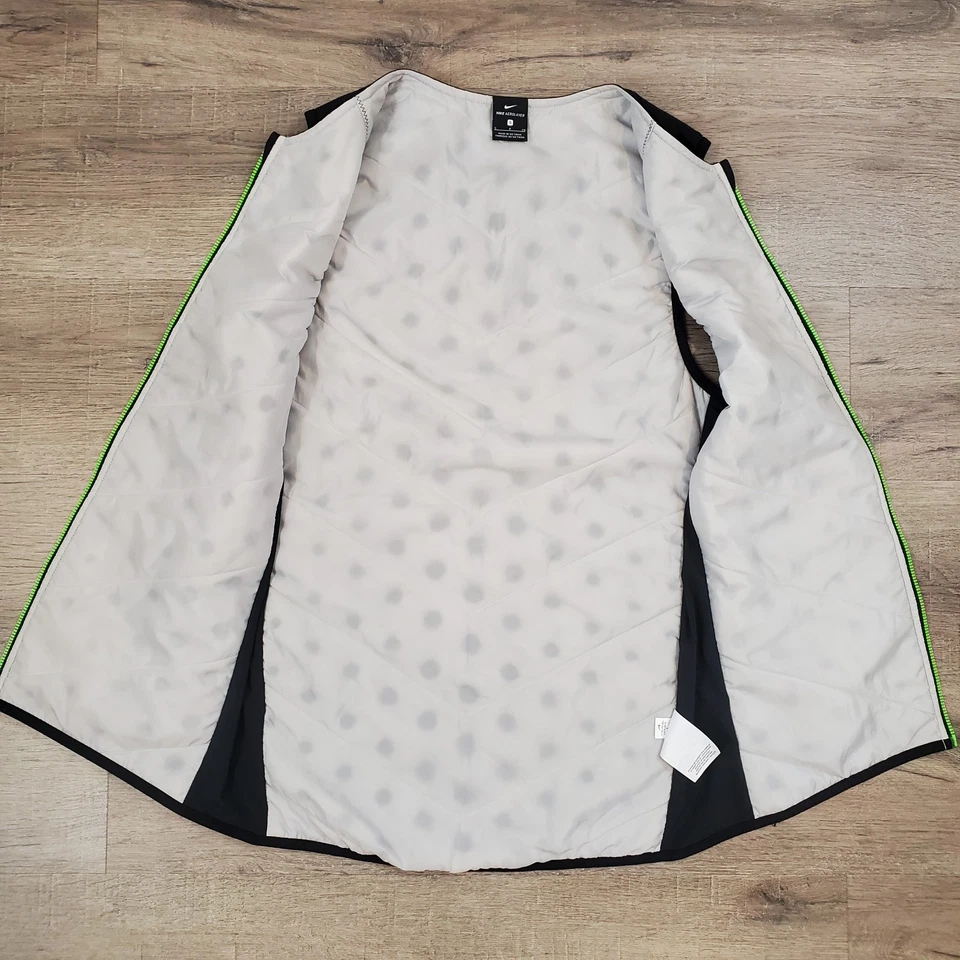 Nike Aerolayer Mens Wild Run Gilet Running Vest S Black Insulated Reflective - Image 3 of 4