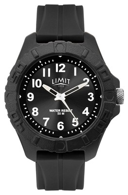 Limit | Men's Active Adult Analogue | Black Rubber Strap | 5754.71 Watch
