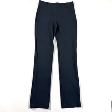 Quince Ultra Stretch Ponte Straight Leg Pants Navy Blue Size Small Tall