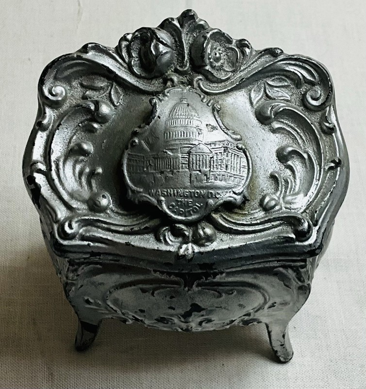 vintage metal jewelry box Washington DC The Capital 