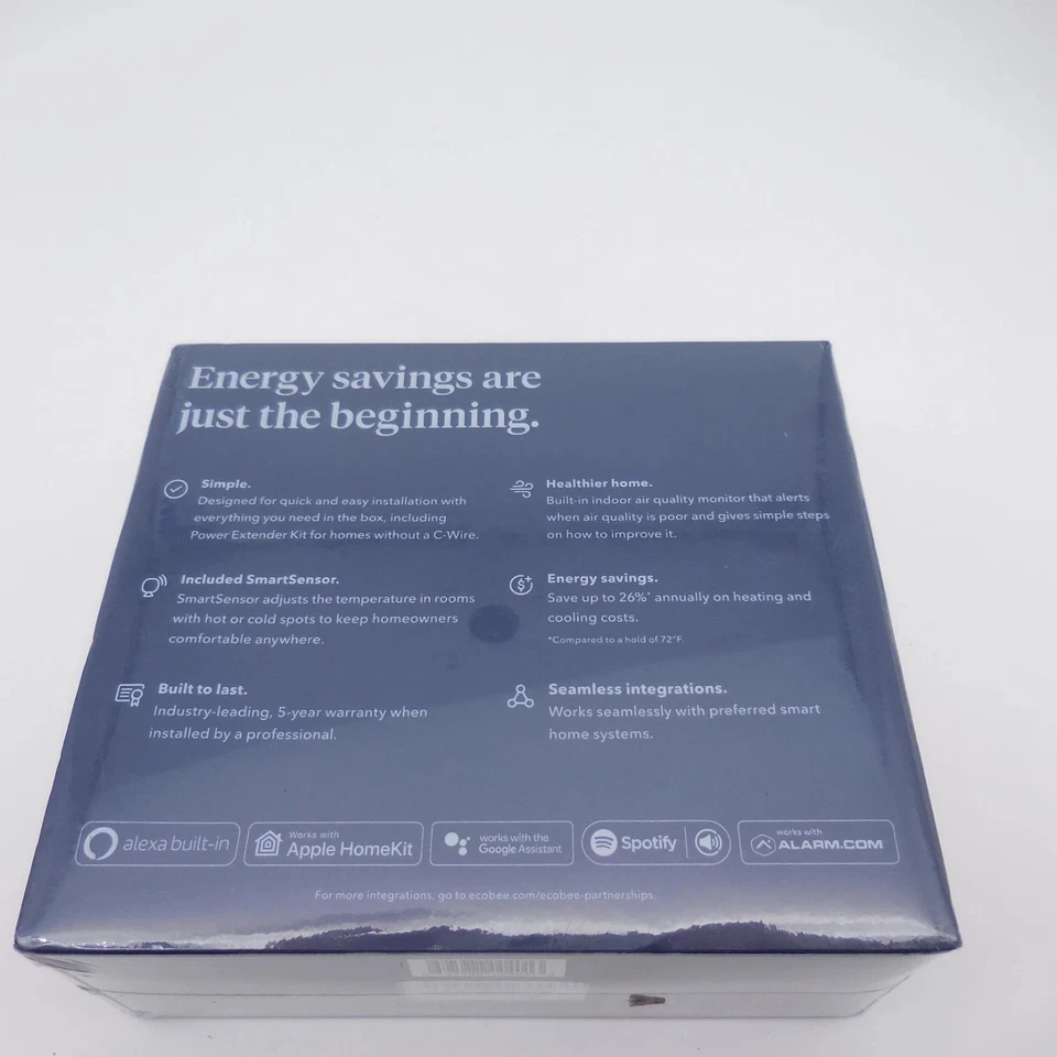 Termostato inteligente Ecobee Premium con sensor inteligente - negro EB-STATE 6P-01 Foto 3 de 4