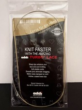 addi Turbo  LACE Circular Knitting Needles Skacel US 000 1.5mm 32 inch 80cm