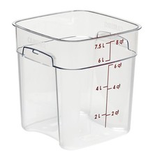 Cambro 8SFSPROCW135 CamSquare Fresh Pro 8 Qt Polycarbonate Food Container