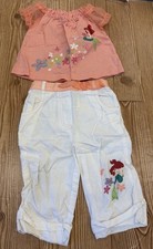 Vintage Wonderful World Of Disney Little Mermaid Ariel Pants Shirt 12 Months