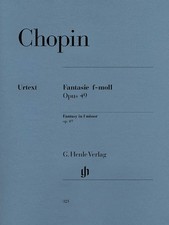 Chopin Fantasy in F Minor Op 49 for Piano Solo Henle Urtext Sheet Music Book