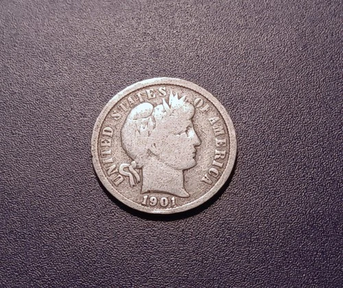 VG 1901-O Barber Dime (better date)