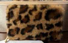 Fuzzy Leopard Wallet