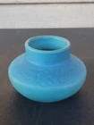 Van Briggle Pottery Flower Vase Turquoise Blue Signed Origional Colorado Springs