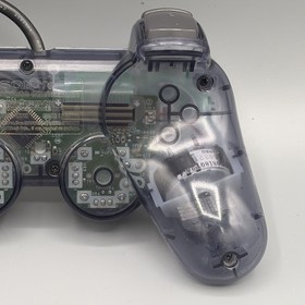 Sony PlayStation 2 PS2 Dualshock Controller Smoke Transparent Clear Gray- Tested