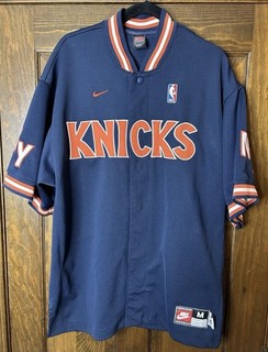 Vtg 1990s Nike New York Knicks NBA Warmup Mens Medium Basketball NY Vintage