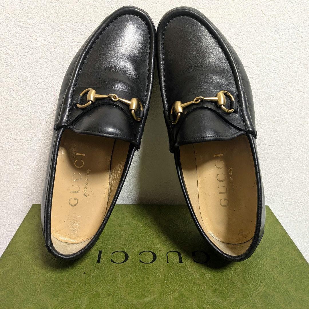 GUCCI 1100009/2 Horsebit Loafers Black Leather EU39 US6.5 Men From Japan thumbnail 17