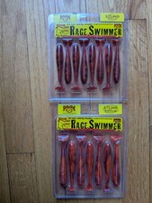 Strike King Rage Swimmer Paddle Tail Swimbaits (3.25" & 3.75") - 2 Pack Lot