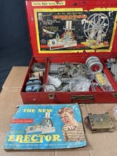 Vintage Gilbert Erector Set No. 8 1/2 All Electric Set As Is Parts - Read