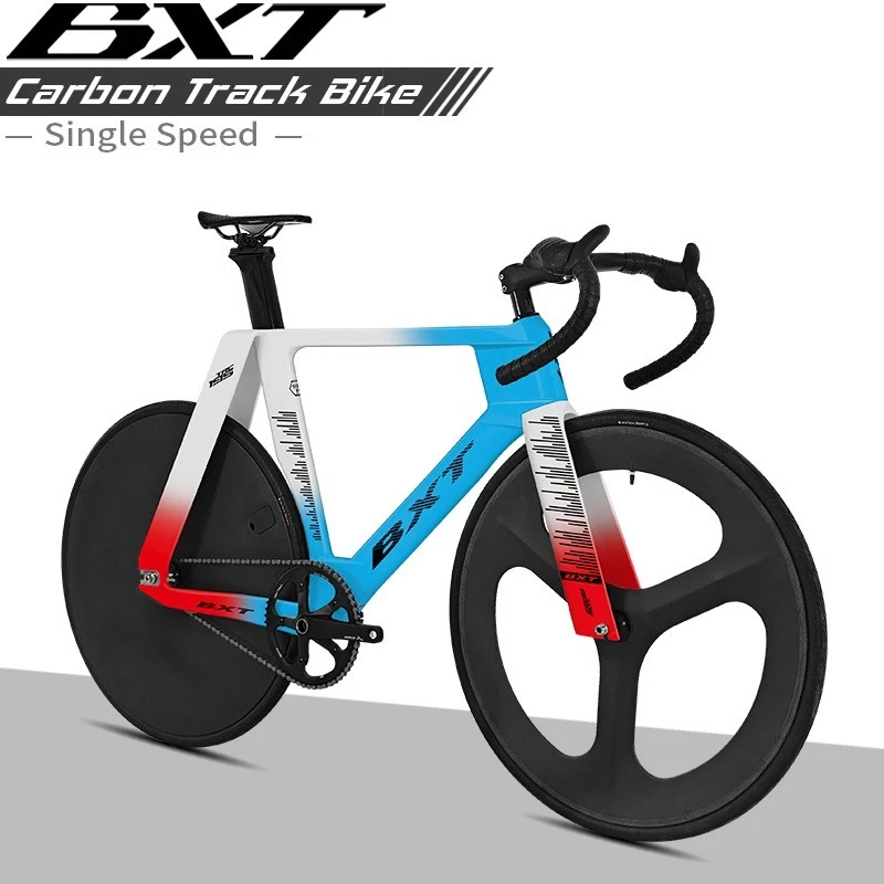 BXT Kohlenstoff-Einzel Kettenblatt Rennrad TRC-195 Zeitfahr-Bahnrad Track Fixie - Bild 2 von 4