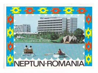 x3515 Hotel NEPTUN Romania luggage label Kofferaufkleber