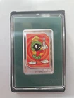 Agoro Marvin The Martian 1oz .999 Silver Bar Looney Tunes NZ Mint #69/250