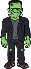 Patch - Frankenstein Monster Horror Creature Halloween Embroidered Retro Iron On