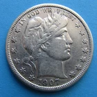 1907-D Barber Half Dollar