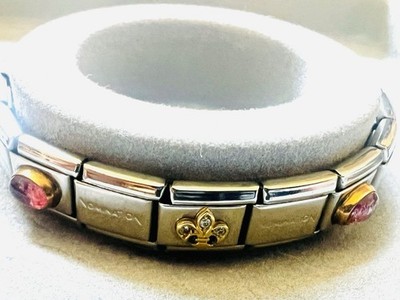 Nomination Armband Edelstahl + 18K Gold