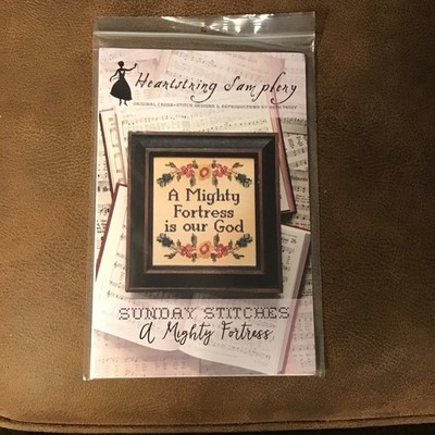 Heartstring Samplery Sunday Stitches A Mighty Fortress Religious Sampler Pattern