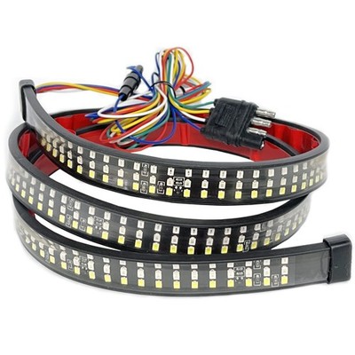 60in LED Tailgate Light Bar Strip for Pickup Truck 60 inch, Red/White/Yellow 