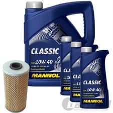 ÖLWECHSEL SET ÖLFILTER+MANNOL 10W40 CLASSIC für MERCEDES E S KLASSE W124 W140 ÖLWECHSEL SET ÖLFILTER+MANNOL 10W40 CLASSIC für MERCEDES E S KLASSE W124 W140