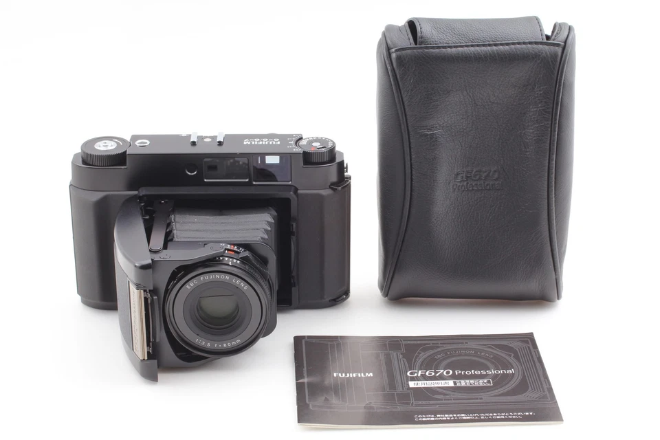 [COMO NUEVO con estuche] Cámara fotográfica Fujifilm GF670 negra 6x6 6x7 formato medio de JAPÓN Foto 2 de 4