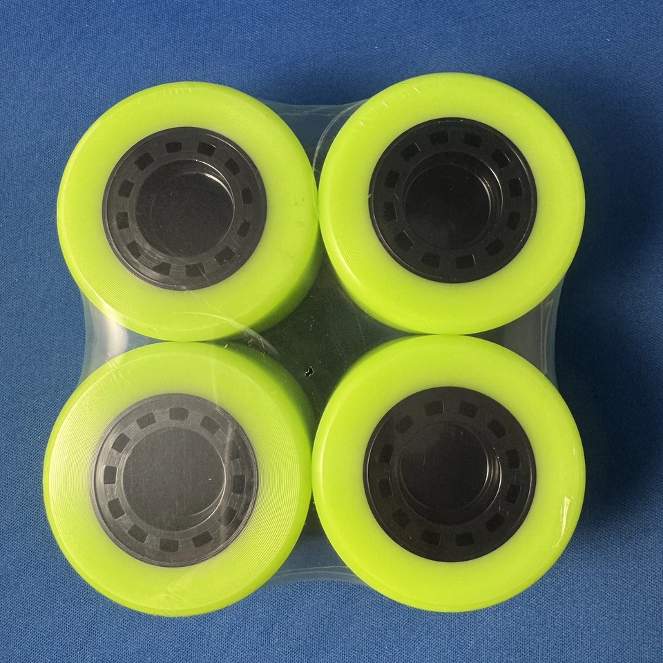 Atom Skates  New Green Snap 91a Indoor Wheels (4 Pack) - Image 4 of 4