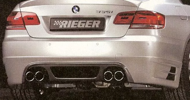 BMW Genuine Rieger E92 E93 335i Coupe Convertible 2007-10 Carbon Look Rear  Apron | eBay