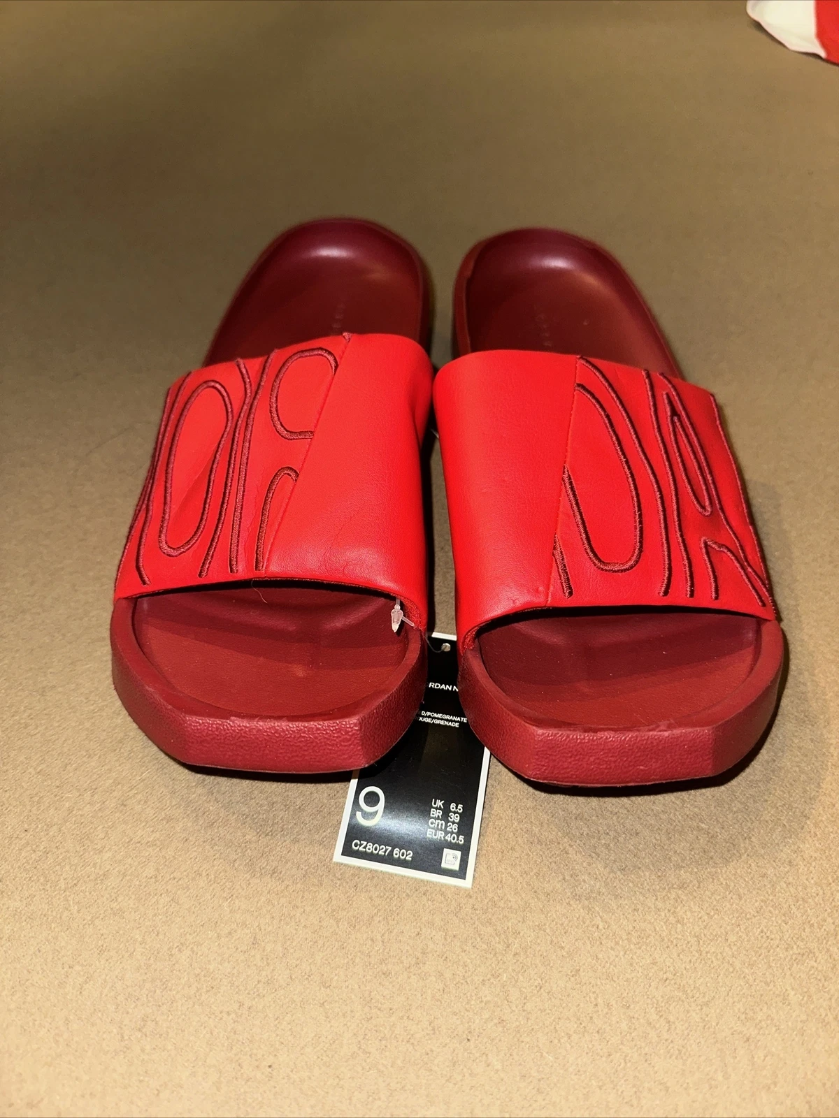 Sandali Jordan NOLA Slide neri tacco profondo comodi da donna taglia 9 (CZ8027 602)