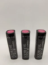 Lot of 3 Avon Ultra Color Bold Lipstick Magenta Flash  factory sealed 